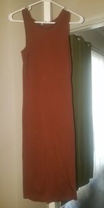 Brown bodycon dress